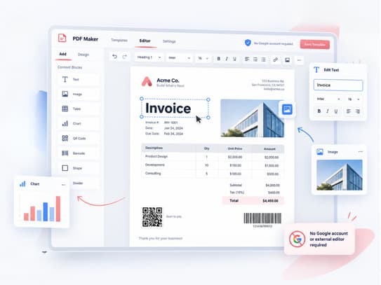 Built-in WYSIWYG Editor